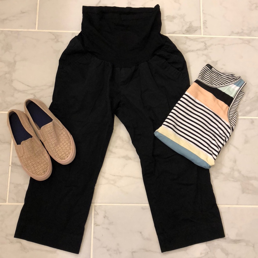 {Oh Baby} High Panel Maternity Crops
